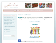 Tablet Screenshot of alachuawomansclub.com